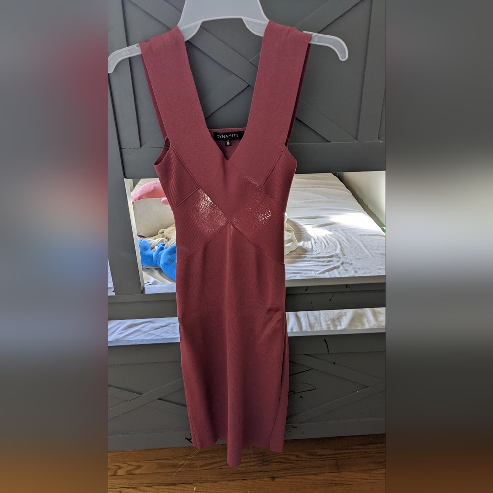 Dynamite bodycon dress mauve